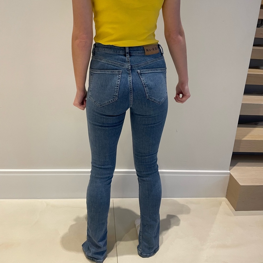 NA-KD (Scandinavian brand) Flared blue Jeans 🫐